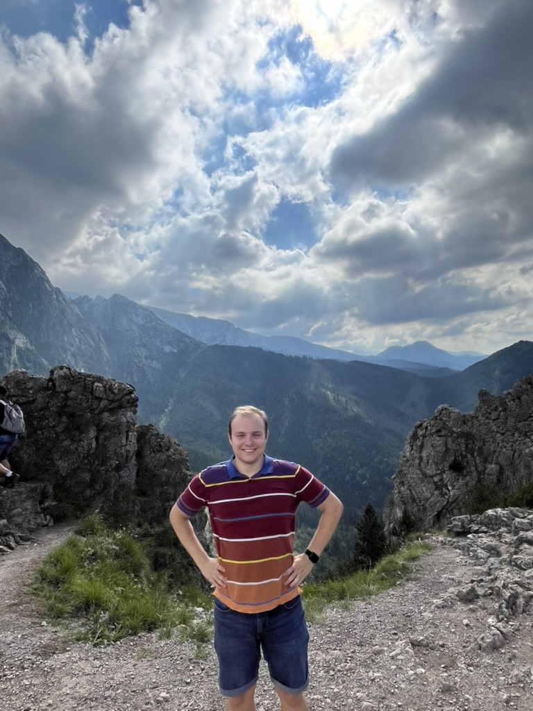 Bahdan Hal on a mountain summit